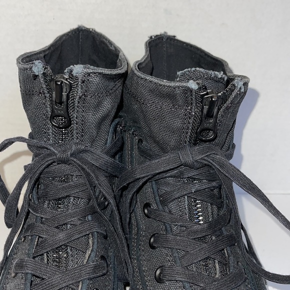 Converse Chuck Taylor Hi Top Black XHi Combat Boot Zipper M 11 W 13 - Picture 4 of 8